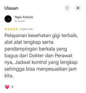 Dental Care Pasien Taman Punten 5